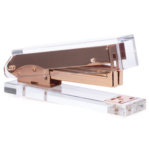 Rose Gold Stapler and Tape Dispenser Set